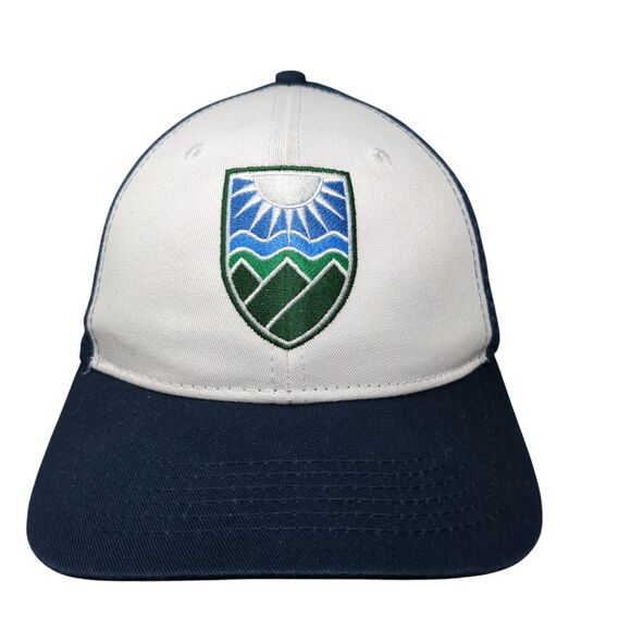 The Authentic T-Shirt Company Snapback Trucker Hat Blue OSFA Adjustable Meshback - Picture 1 of 8